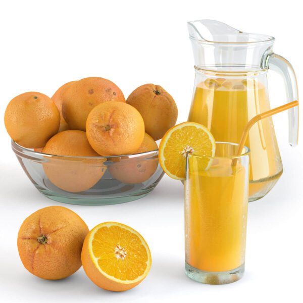 橙子和橙汁3D模型（OBJ,MAX）