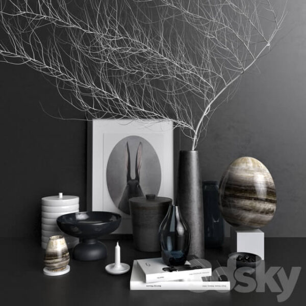 北欧装饰组合3D模型（OBJ,FBX,MAX）