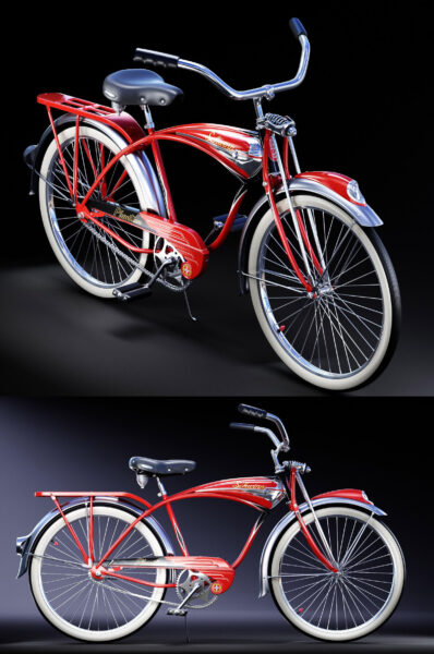 施文Schwinn Phantom自行车3D模型（OBJ,MAX）