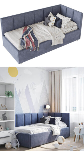 俄罗斯Izzikids mod布艺绗缝儿童床3D模型（OBJ,FBX,MAX）