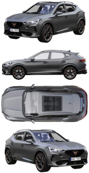 Cupra Formentor 2021款汽车3D模型（OBJ,FBX,MAX）