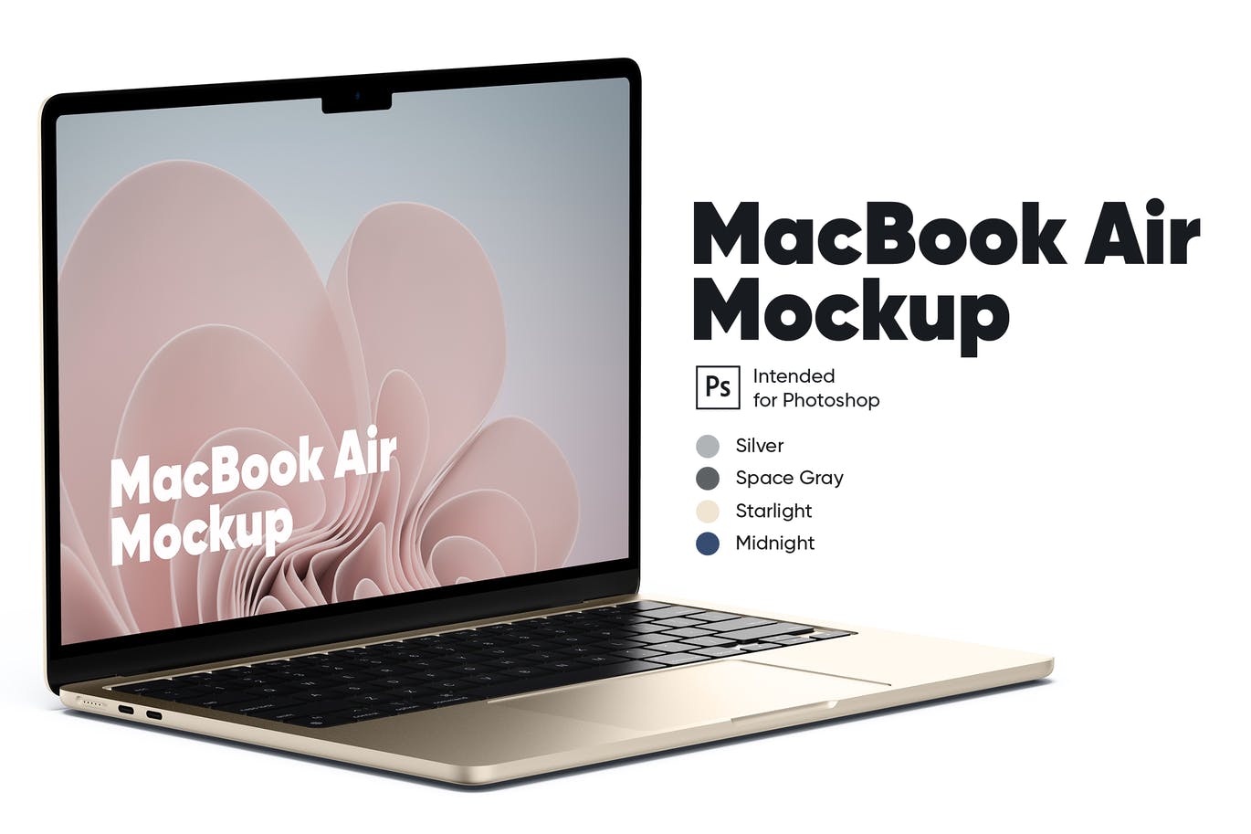 MacBook Air (2022) 苹果笔记本电脑样机
