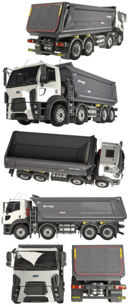 福特Ford 4142D DC自卸卡车3D模型（FBX,MAX）