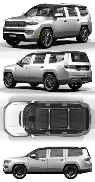 JEEP Grand Wagoneer汽车3D模型（OBJ,FBX,MAX）