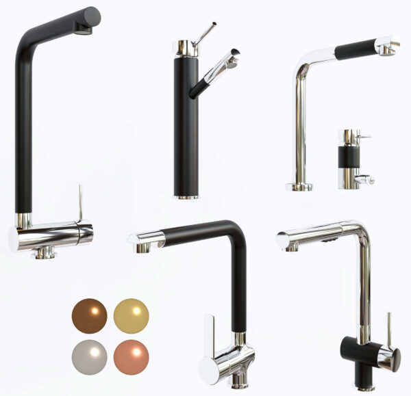 5款厨房水龙头3D模型（OBJ,MAX）