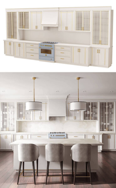 俄罗斯ANY HOME KT009 MDF板橱柜3D模型（OBJ,FBX,MAX）