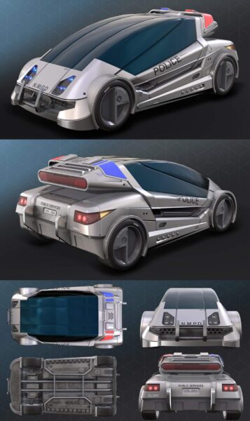 《光环3:侦察》中的HuCiv Genet警车3D模型（OBJ,FBX,MAX）