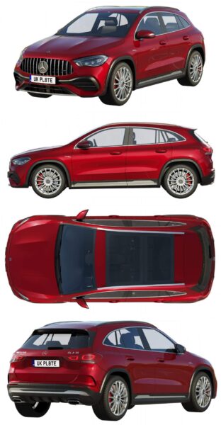梅赛德斯奔驰AMG GLA 35 4MATIC 2020款汽车3D模型（OBJ,FBX,MAX）