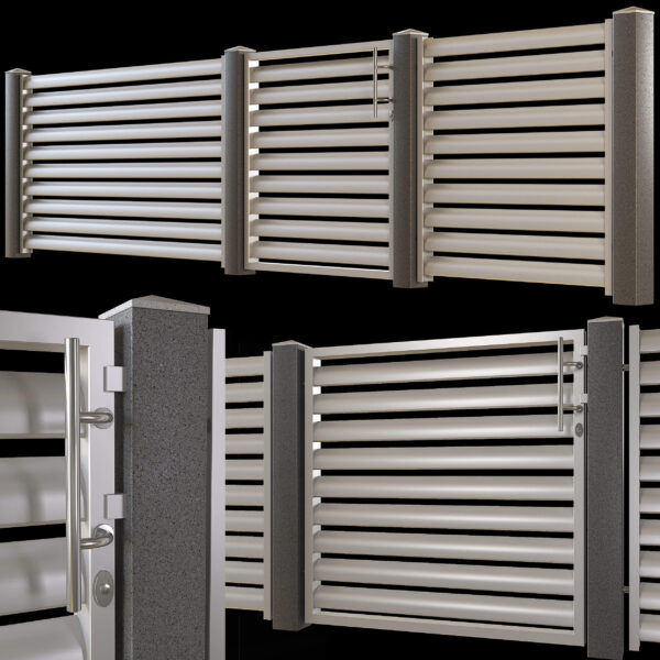 现代栅栏3D模型（OBJ,FBX,MAX）