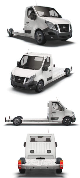 2014款Nissan NV400 FWD LL35 L3H1卡车头3D模型（OBJ,FBX,MAX,Blend）