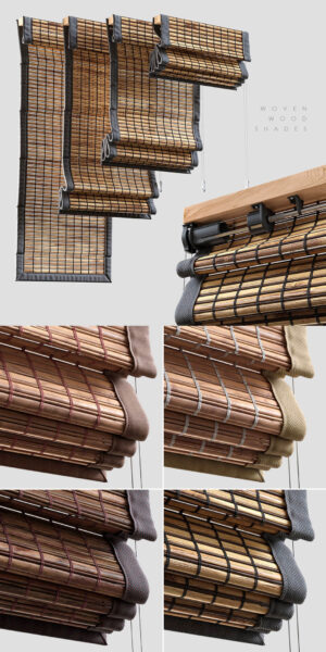 木编窗帘3D模型（MAX）