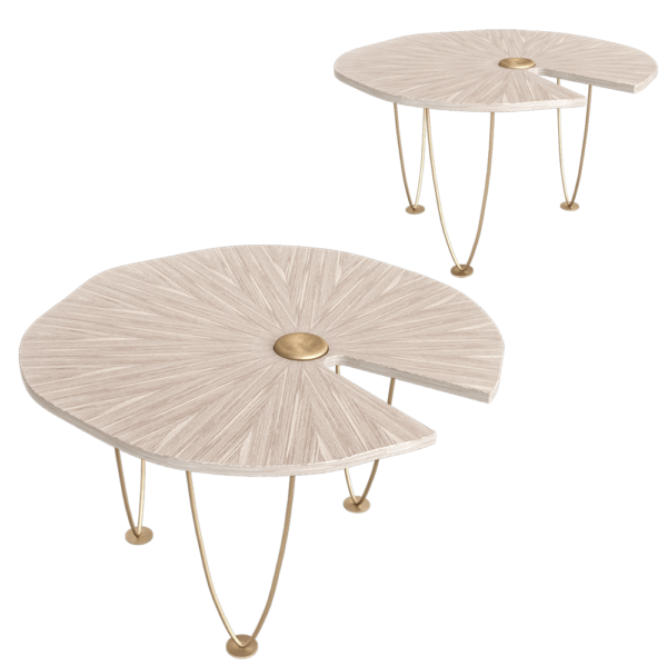 俄罗斯Bollu荷叶形茶几咖啡桌3D模型（OBJ,FBX,MAX）