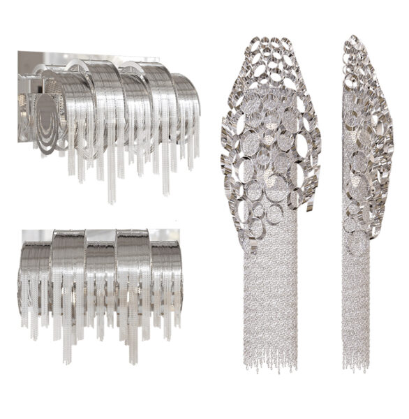 2款CRYSTAL LUX奢华水晶壁灯3D模型（OBJ,FBX,MAX）