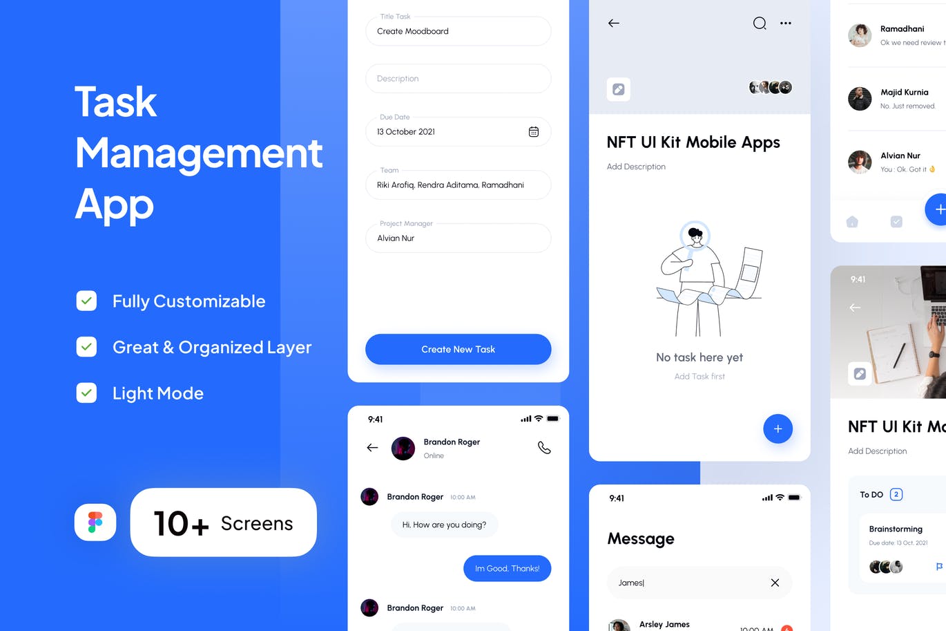 工作任务管理工具App UI Kit (Part 3)