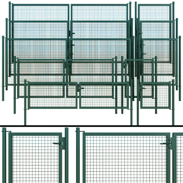 金属栅栏门3D模型（OBJ,MAX）