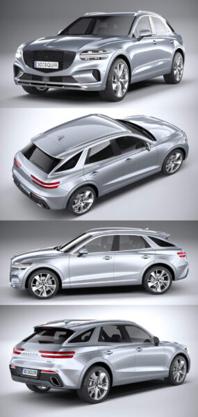 Genesis捷尼赛思GV70 2020款汽车3D模型（OBJ,FBX,MAX）