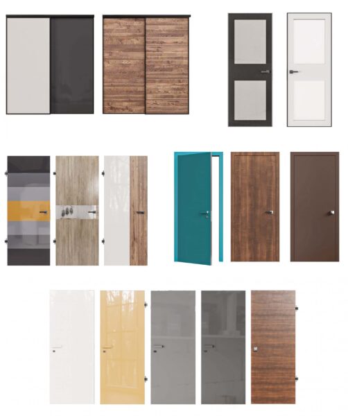 多款Graddoor推拉门玻璃门木门隐形门3D模型（OBJ,FBX,MAX）