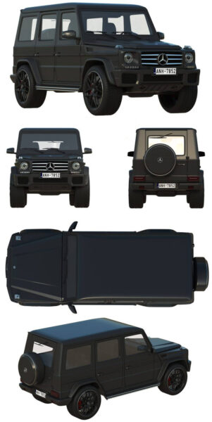 Mercedes Benz梅赛德斯奔驰G Class越野车3D模型（FBX,MAX）