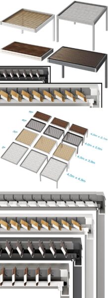 带卷帘的金属凉亭3D模型（OBJ,MAX）