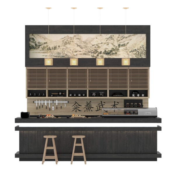 寿司吧寿司店3D模型（OBJ,MAX）
