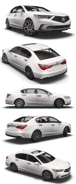 讴歌Acura RLX 2021款汽车3D模型（OBJ,FBX,MAX,Blend）