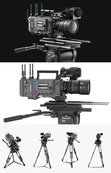 配OConnor 2560三脚架的ARRI ALEXA LF Pro摄影机3D模型（OBJ,FBX,MAX）