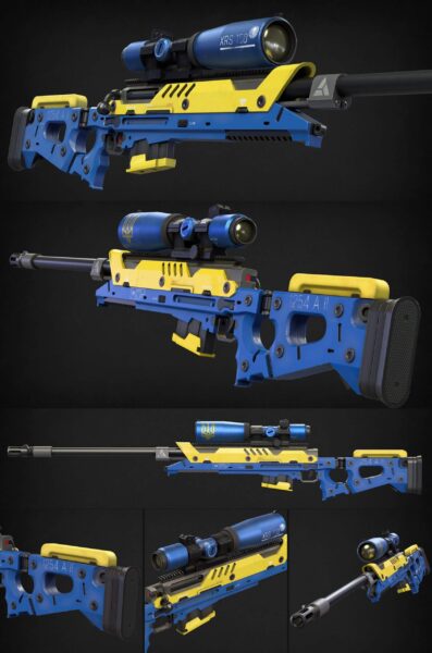 乌克兰狙击步枪3D模型（OBJ,FBX,MAX）