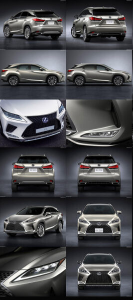 带内饰细节的2020款雷克萨斯Lexus RX汽车3D模型（OBJ,FBX,MAX）