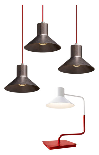 Zava sister系列锥形灯罩吊灯台灯3D模型（OBJ,FBX,MAX）