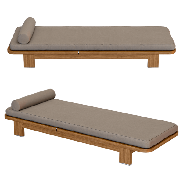 Yachtline Design LAGOON系列实木结构布艺软垫躺椅3D模型（OBJ,FBX,MAX）