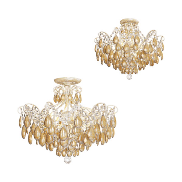 Freya Light Chabrol系列奢华水晶缀饰吊灯3D模型（OBJ,FBX,MAX）