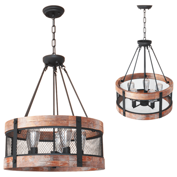 Freya Light Vittoria系列金属网状外框环形吊灯3D模型（OBJ,FBX,MAX）