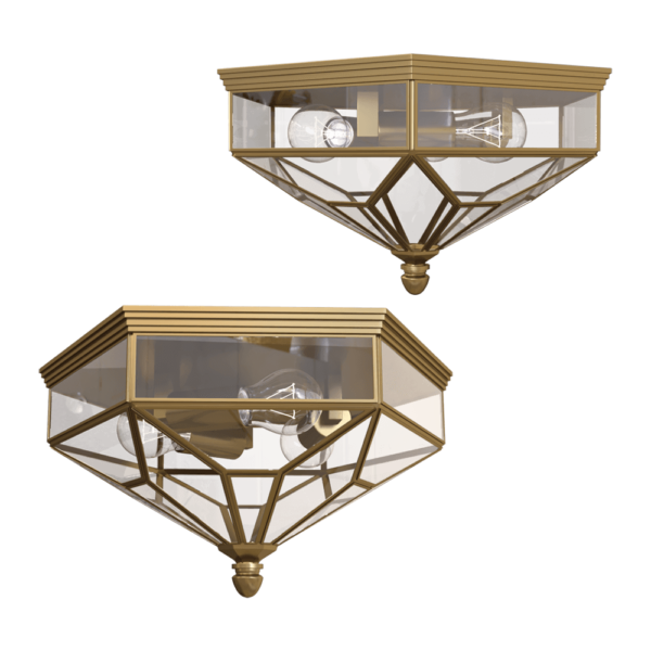 Maytoni Zeil多边形金属边框玻璃灯罩吸顶灯3D模型（OBJ,FBX,MAX）