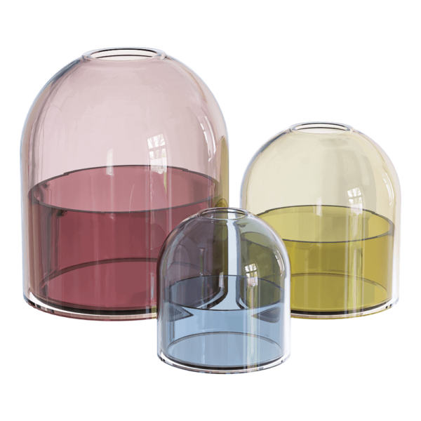 AYTM TOTA系列彩色双层玻璃花瓶3D模型（OBJ,FBX,MAX）