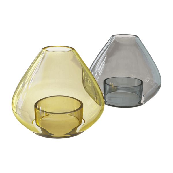 AYTM UNO系列彩色双层玻璃烛台花瓶3D模型（OBJ,FBX,MAX）