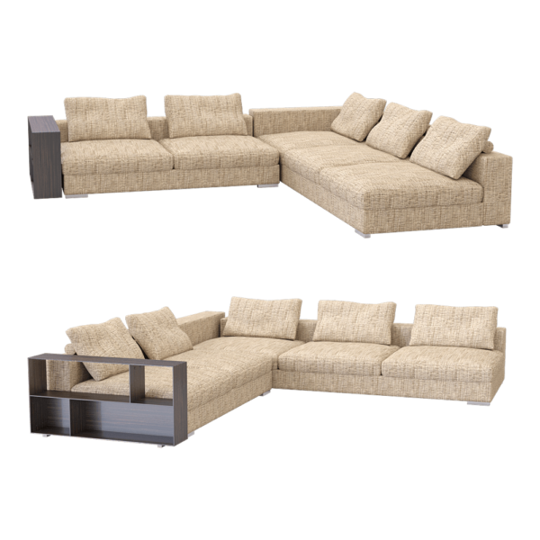 Si Lounge Infinity Lux布艺转角沙发3D模型（OBJ,FBX,MAX）