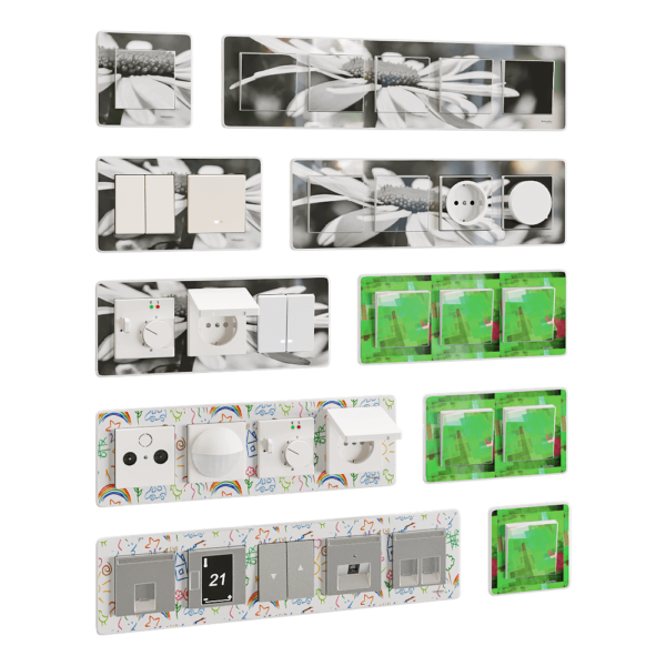 Schneider施耐德M-Creativ系列开关板和插座3D模型（OBJ,FBX,MAX）