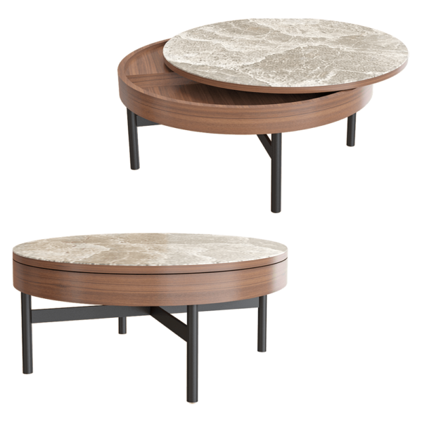 ZZOK Milosh tendence系列圆形咖啡桌茶几3D模型（OBJ,FBX,MAX）