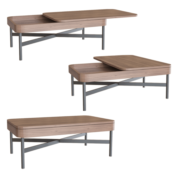 ZZOK Milosh tendence系列长方形圆角咖啡桌茶几3D模型（OBJ,FBX,MAX）