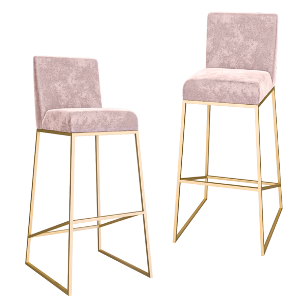 Any Home金属腿架布艺软垫高脚椅3D模型（OBJ,FBX,MAX）