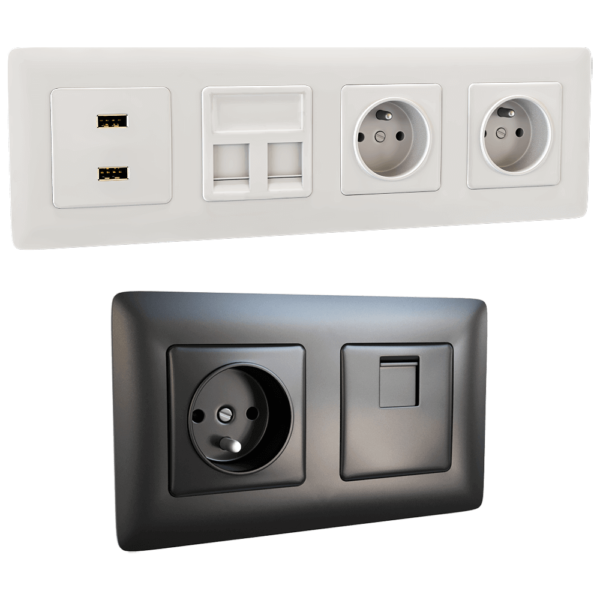 Simon 82/1系列开关和插座面板3D模型（OBJ,FBX,MAX）