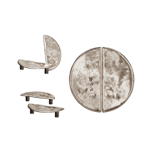 Vetvi Luna半月形金属把手 艺术门把手3D模型（OBJ,FBX,MAX）