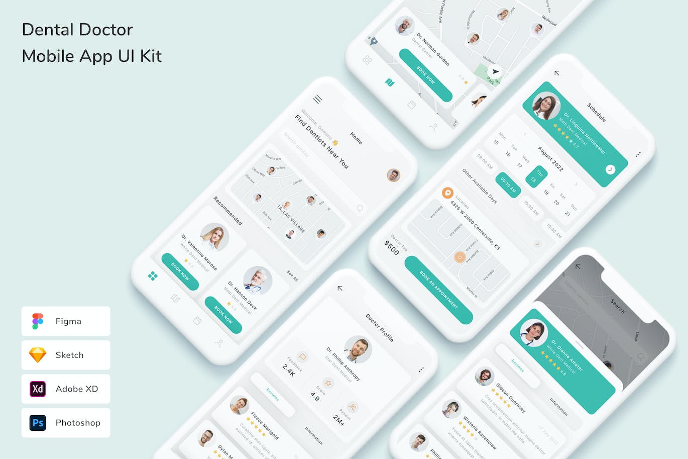 牙科医生 App UI Kit