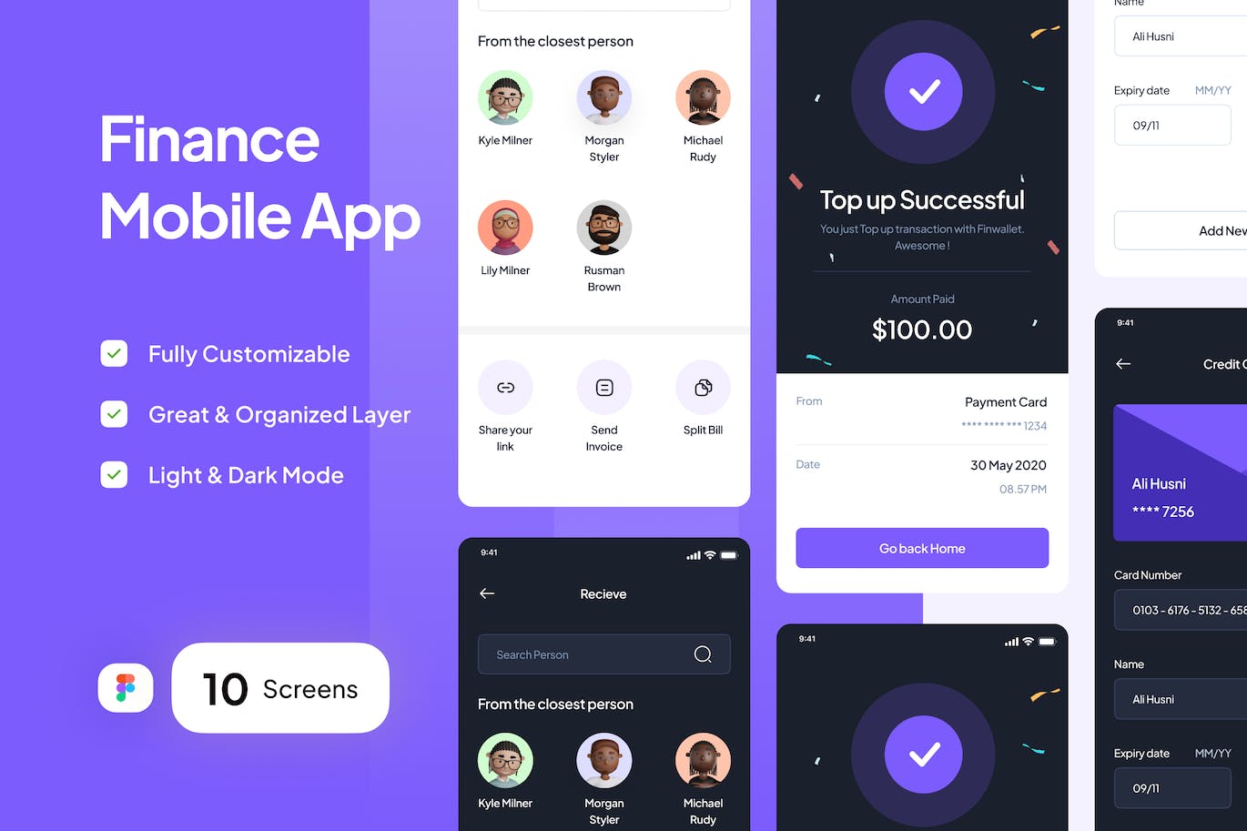简洁、简约、现代的金融移动 App UI Kit (Part 3)