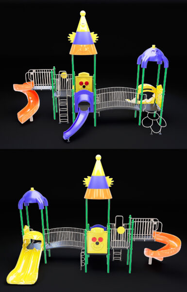 Kraina Czarow WD-CR146儿童滑梯乐园3D模型（FBX,MAX）