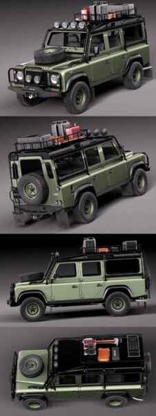 路虎卫士Land Rover Defender Expedition越野车3D模型（OBJ,FBX,MAX,C4D,LWO）