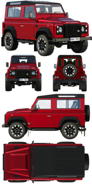 路虎卫士Land Rover Defender Works V8越野车3D模型（OBJ,FBX,MAX）