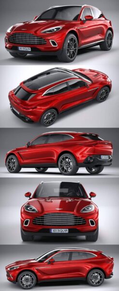 Aston Martin 2021款阿斯顿·马丁DBX汽车3D模型（OBJ,FBX,MAX）