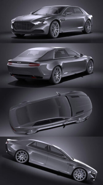 Aston Martin阿斯顿·马丁Lagonda 2016款汽车3D模型（OBJ,FBX,MAX,C4D,LWO）