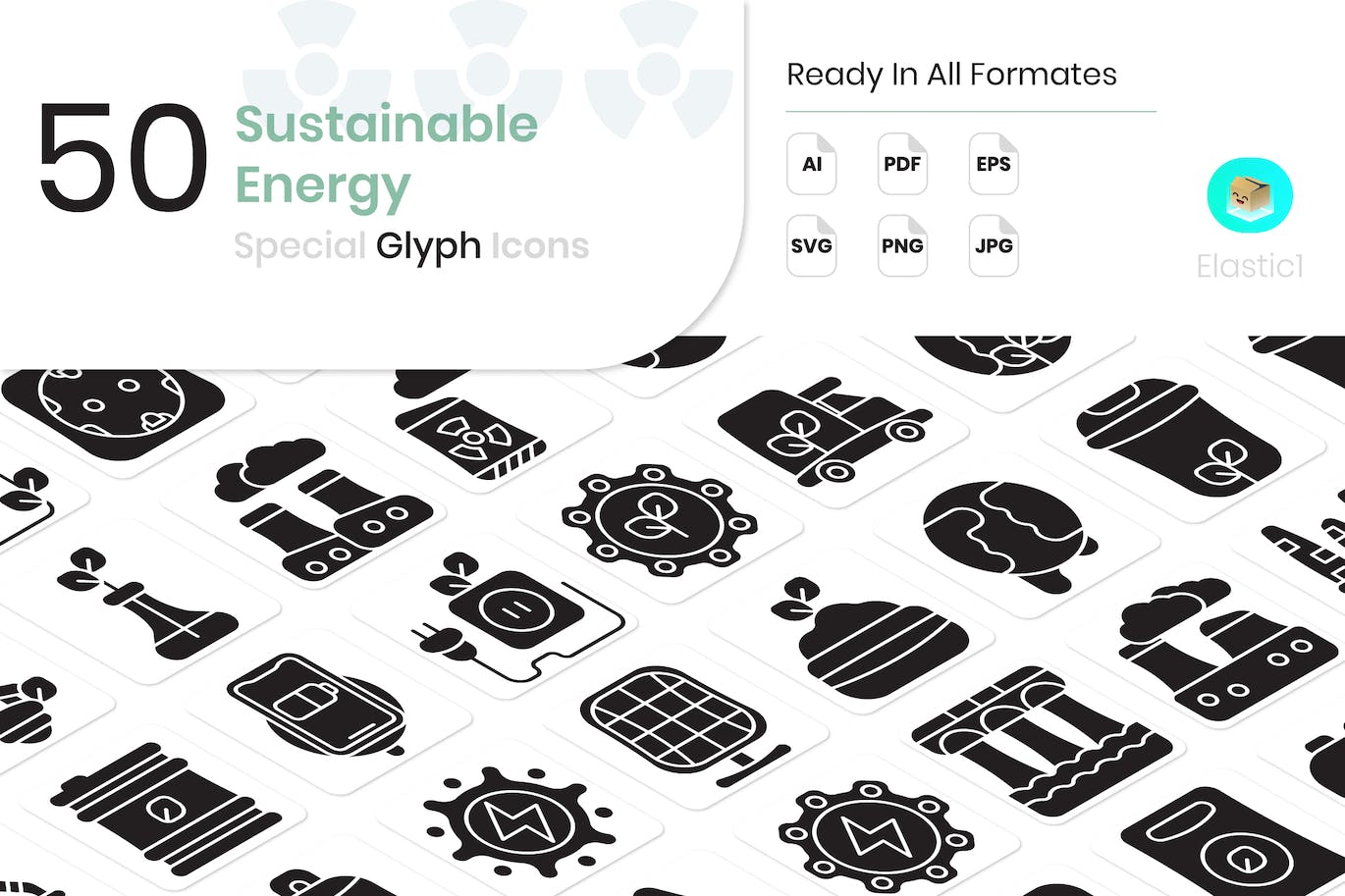 可持续能源标志图标 (AI,EPS,JPG,PDF,PNG,SVG)